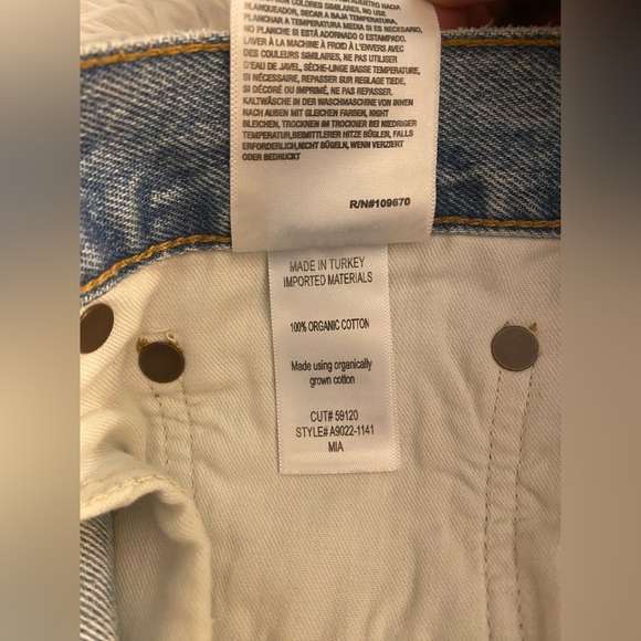 Agolde Mia Jean Mid Rise Straight Denim Jean - Picture 8 of 12